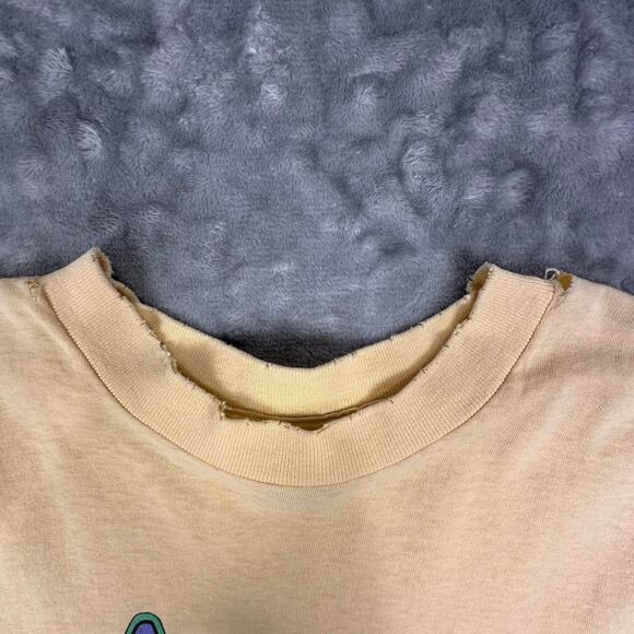 Vintage 90s Distressed Islander Cream Yellow Cactus Nevada Graphic Tshirt M - Picture 6 of 8